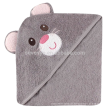 Extra macia do bebê com capuz toalha de banho-Big Eyes Mouse, melhor presente do chuveiro, Orgânica Hypoallergenic Bamboo Toalha Grande com Capuz